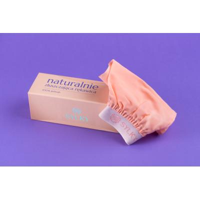 Jedwabna rękawica do naturalnego peelingu ciała